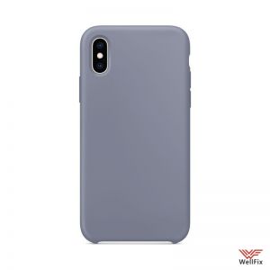 Изображение Силиконовый чехол для iPhone X, XS светло фиолетовый