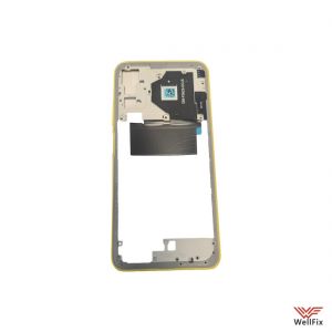 Изображение Средняя часть корпуса Xiaomi Poco M3 Pro желтая (оригинал)