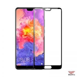 Изображение Защитное 3D стекло для Huawei P20 черное