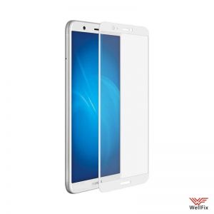 Изображение Защитное 5D стекло для Huawei P Smart белое