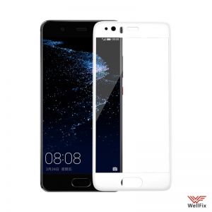 Изображение Защитное 5D стекло для Huawei P10 белое