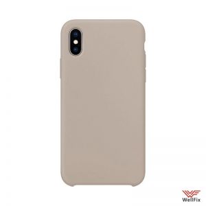 Изображение Силиконовый чехол для iPhone X, XS светло серый