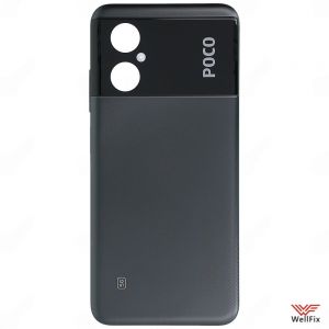 Изображение Задняя крышка для Xiaomi Poco M4 5G черная (оригинал)