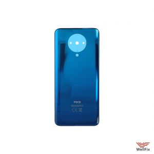 Изображение Задняя крышка для Xiaomi Poco F2 Pro синяя (оригинал)