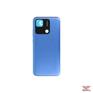 Изображение Задняя крышка для Xiaomi Redmi 10A синяя (оригинал)