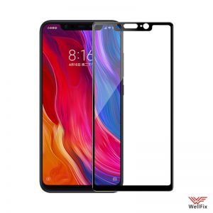 Изображение Защитное 3D стекло для Xiaomi Mi8 черное