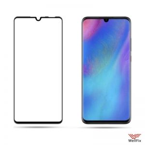 Изображение Защитное 3D стекло для Huawei P30 Lite черное