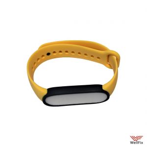 Изображение Силиконовый ремешок Xiaomi Mi Band 5 / 6 желтый (оригинал)