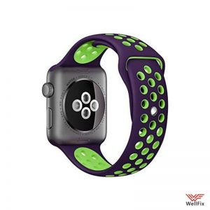 Изображение Ремешок спортивный для Apple Watch 2 (42мм) фиолетово-зеленый