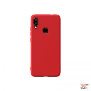 Изображение Силиконовый чехол для Xiaomi Redmi Note 7 красный (Nillkin Rubber)