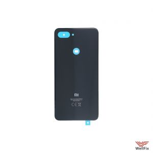 Изображение Задняя крышка для Xiaomi Mi 8 Lite черная (оригинал)