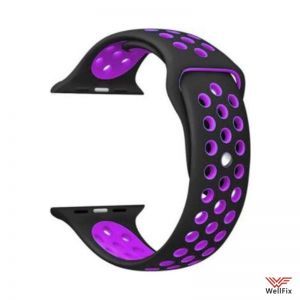 Изображение Ремешок спортивный для Apple Watch 2 (42мм) черно-фиолетовый