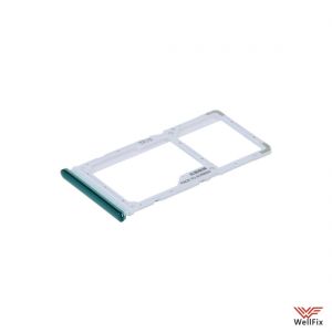 Изображение Сим лоток для Xiaomi Redmi Note 8 Pro зеленый (оригинал)