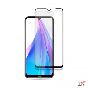 Изображение Защитное 5D стекло для Xiaomi Redmi Note 8T черное