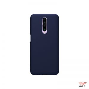 Изображение Силиконовый чехол для Xiaomi Redmi K30 синий (Nillkin Rubber)