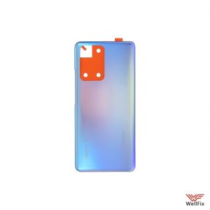 Изображение Задняя крышка для Xiaomi 11T голубая (оригинал)