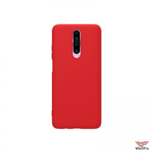 Изображение Силиконовый чехол для Xiaomi Redmi K30 красный (Nillkin Rubber)