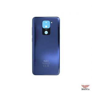 Изображение Задняя крышка для Xiaomi Redmi Note 9 синяя (оригинал)
