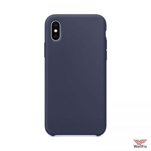 Изображение Силиконовый чехол для iPhone X, XS темно-синий