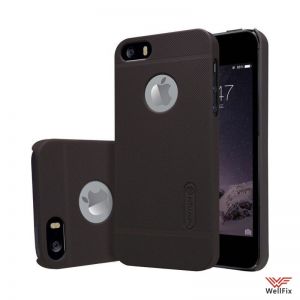 Изображение Пластиковый чехол для iPhone 5, 5s, 5se черный (Nillkin)