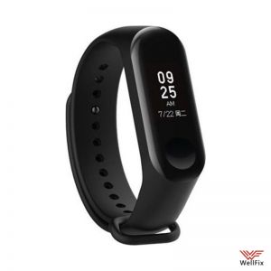 Изображение Силиконовый ремешок Xiaomi Mi Band 3 черный