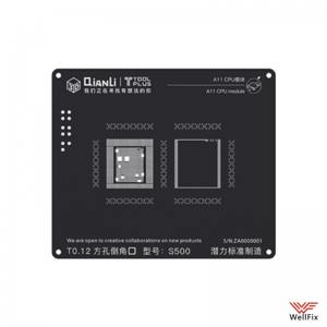 Изображение Трафарет QianLi 3D Black CPU A11 (iPhone 8, 8 Plus, X)