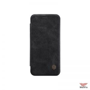 Изображение Кожаный чехол-книжка для Huawei P20 Lite (2019) черный (Nillkin Qin)