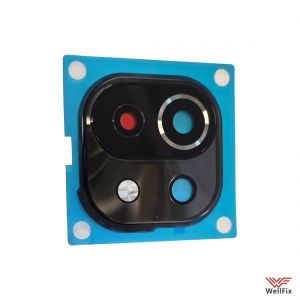 Изображение Стекло камеры для Xiaomi Mi 11 Lite 5G черное (оригинал)