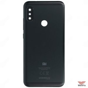 Изображение Задняя крышка для Xiaomi Mi A2 Lite черная (оригинал)