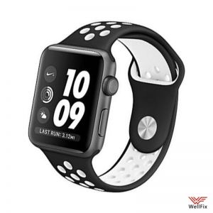 Изображение Ремешок спортивный для Apple Watch 2 (42мм) черно-белый