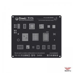 Изображение Трафарет QianLi 3D Black Communication Base Band Module (iPhone 8, 8 Plus, X)