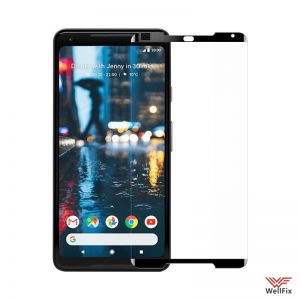 Изображение Защитное 5D стекло для Google Pixel 2 XL черное