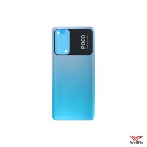 Изображение Задняя крышка для Xiaomi Poco M4 Pro 5G синяя (оригинал)