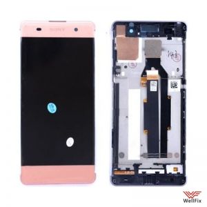 Изображение Дисплей для Sony Xperia XA (F3112) в сборе розовый