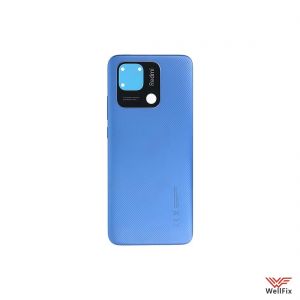 Изображение Задняя крышка для Xiaomi Redmi 10C синяя (оригинал)
