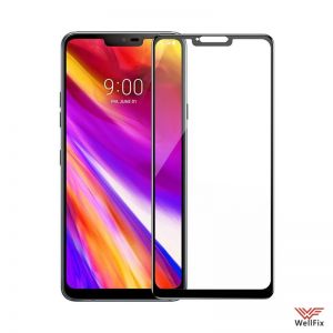 Изображение Защитное 5D стекло для LG G7 ThinQ черное