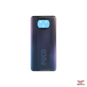 Изображение Задняя крышка для Xiaomi Poco X3 Pro черная (оригинал)
