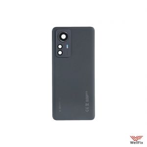 Изображение Задняя крышка для Xiaomi 12 Pro черная (оригинал)