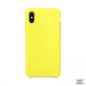 Изображение Силиконовый чехол для iPhone X, XS лимонный