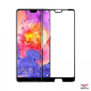 Изображение Защитное 5D стекло для Huawei P20 черное