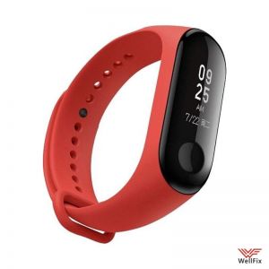 Изображение Силиконовый ремешок Xiaomi Mi Band 3 красный