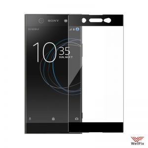 Изображение Защитное 5D стекло для Sony Xperia XA1 Ultra черное