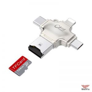 Изображение Кардридер 4 в 1 iDragon R010 Type C / Lightning / microUSB / USB