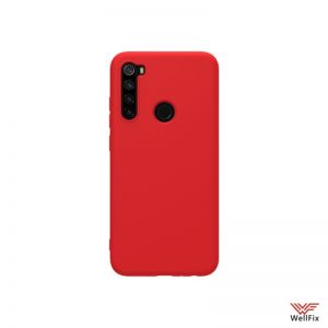 Изображение Силиконовый чехол для Xiaomi Redmi Note 8 красный (Nillkin Rubber)