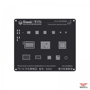 Изображение Трафарет QianLi 3D Black Communication Base Band Module (iPhone 7, 7 Plus)