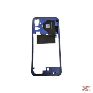 Изображение Средняя часть корпуса Xiaomi Redmi Note 10 5G / Redmi Note 10T синяя (оригинал)
