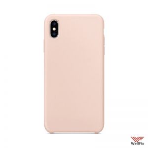 Изображение Силиконовый чехол для iPhone XS Max бледно-розовый