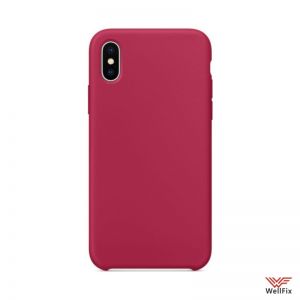 Изображение Силиконовый чехол для iPhone XS Max бордовый