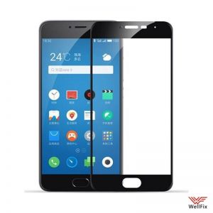 Изображение Защитное 3D стекло для Meizu Pro 6 черное