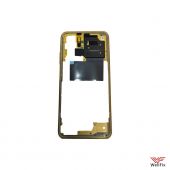 Изображение Средняя часть корпуса Xiaomi Poco M5s желтая (оригинал)